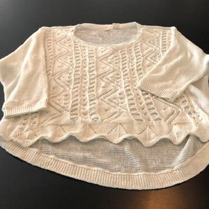 Anthropologie Moth lightweight sweater White
